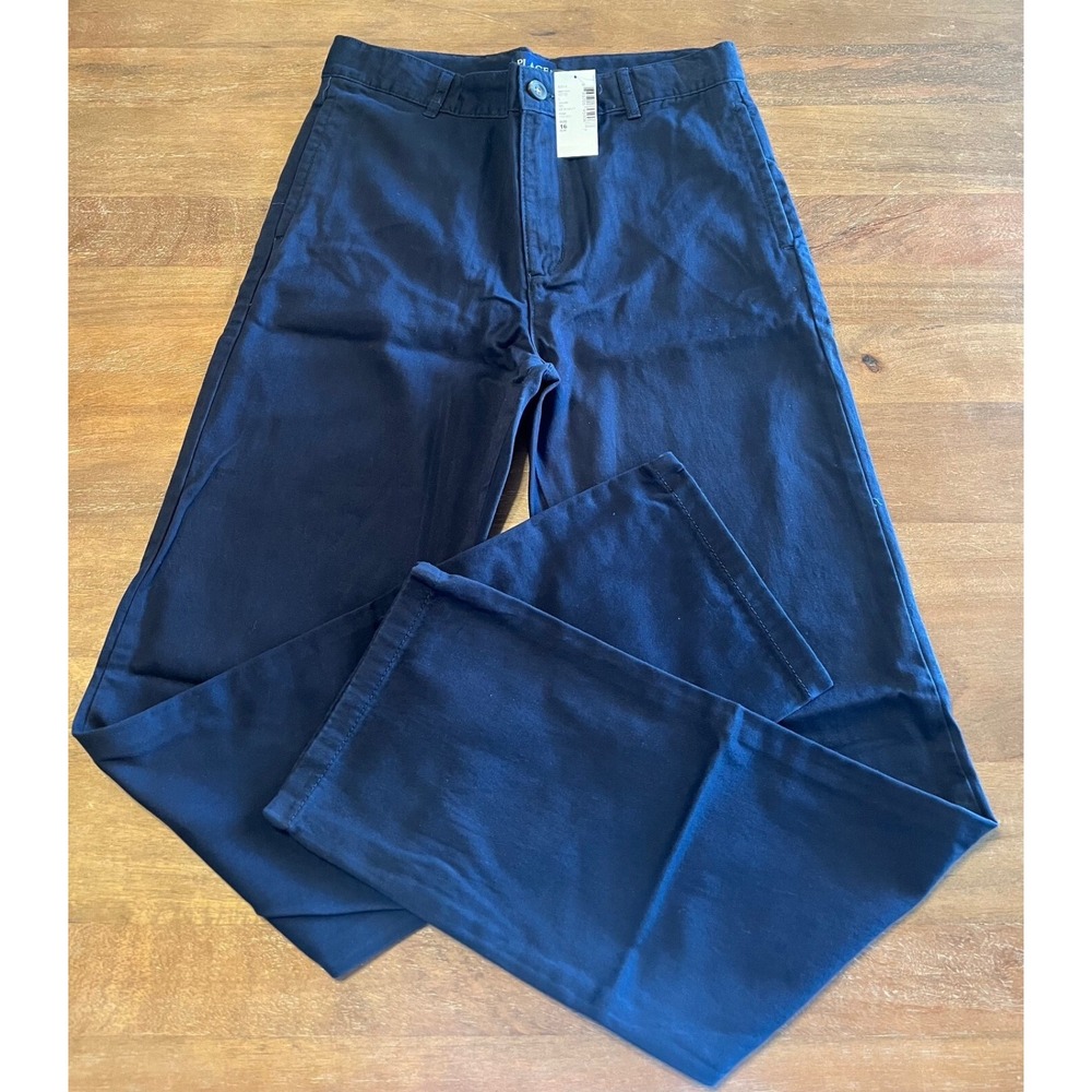 The Childrens Place Boys Navy Blue Chino School‎ Uniform Pants 16 Slim NWT